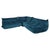 Textile Togo Sofa and Lounge Chairs in Teal Green Velvet by Michel Ducaroy for Ligne Roset, Set of 3 For Sale - Image 7 of 7