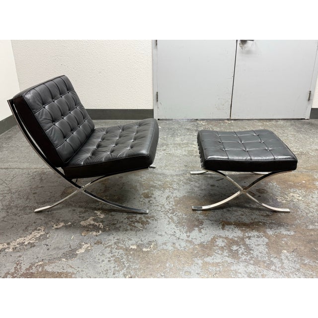 Design Plus Gallery presents the Barcelona Style Lounge Chair + Ottoman from Alphaville Design. Inspired by the iconic...
