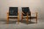 Rud Rasmussen Set of Safari Chairs in Black Leather and Ash by Kaare Klint for Rud Rasmussen For Sale - Image 4 of 18