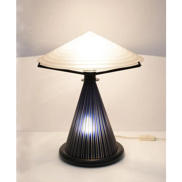 1980s Postmodern Murano Glass Mushroom Table Lamp, Italy, 1980s For Sale - Image 5 of 9