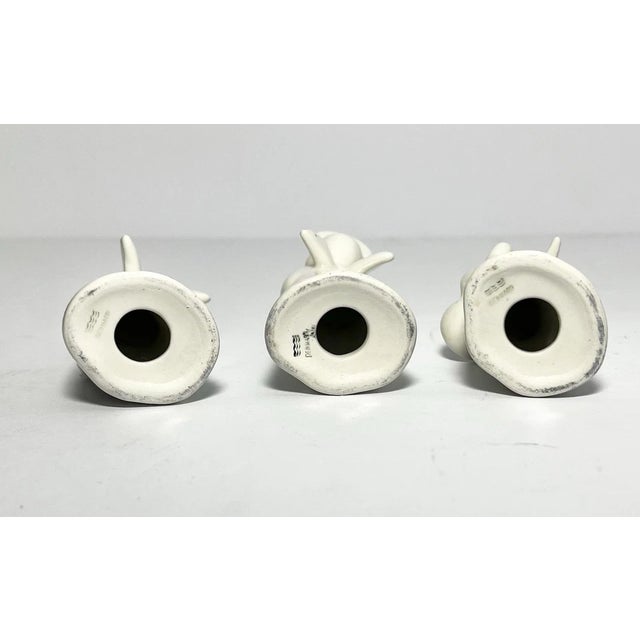 1980s 1980s Royal Copenhagen 3 Cream-White Porcelain Musical Angel Figurines For Sale - Image 5 of 8