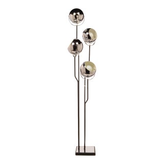 1960s Goffredo Reggiani Italian Chrome Floor Lamp For Sale