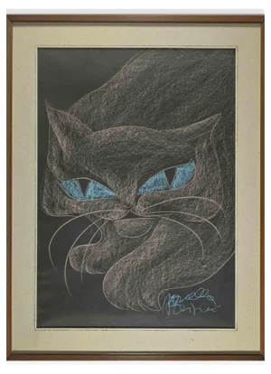 Novella Parigini, Cat, 1970s, Etching