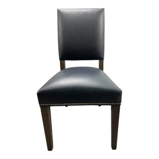 Arhaus Torino Leather Side Chair For Sale