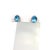 Blue Natural Topaz Diamond Stud Earrings 14k W Gold 6.98 TCW Certified For Sale - Image 8 of 17