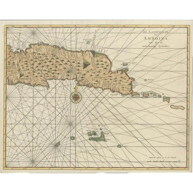 Antique Map of Eastern Seram, 1726 For Sale