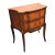 Antique 19th French Louis XV Style Marble Top Parquetry Commode For Sale