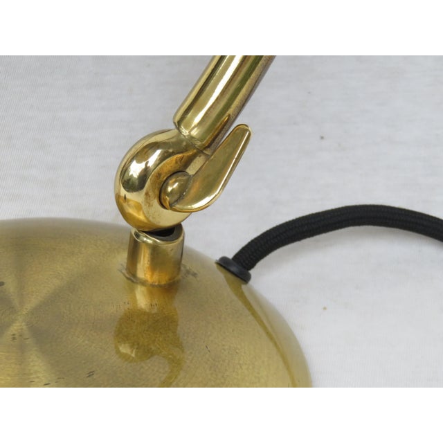 Gold Brass Desk Lamp from Hillebrand, 1930s For Sale - Image 8 of 14