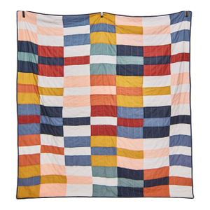 Anchal Multi-Check Patchwork Quilt Bedding, Queen Size