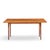 Wood Jens Risom Mid Century Walnut Flip Top Console Dining Table For Sale - Image 7 of 10