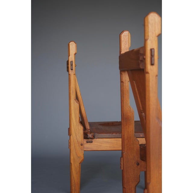 Dutch Traditionalist Amsterdam School Side Chairs attributed to Alexander Kropholler, 1930s, Set of 2 For Sale - Image 10 of 18