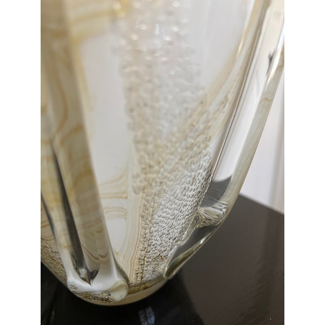 Large Scale Vintage Murano Style Teardrop Art Glass Vase For Sale - Image 11 of 18