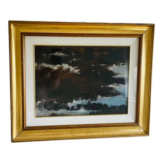 Dark Academia Original Mid 20 Th C Italian Abstract Painting For Sale