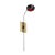 Blossom One Stalk Tulip Wall Light by Pierangelo Orecchioni for Brass Brothers For Sale
