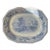 Early 20th Century Blue and White English Ironstone Serving Platter For Sale