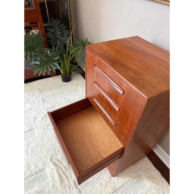 Vintage 1960s Teak G Plan "Fresco" Tallboy Chest Dresser For Sale - Image 9 of 12