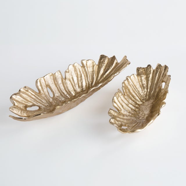 Contemporary Zuri Decorative Oval Bowls, Set Of 2 For Sale - Image 3 of 5