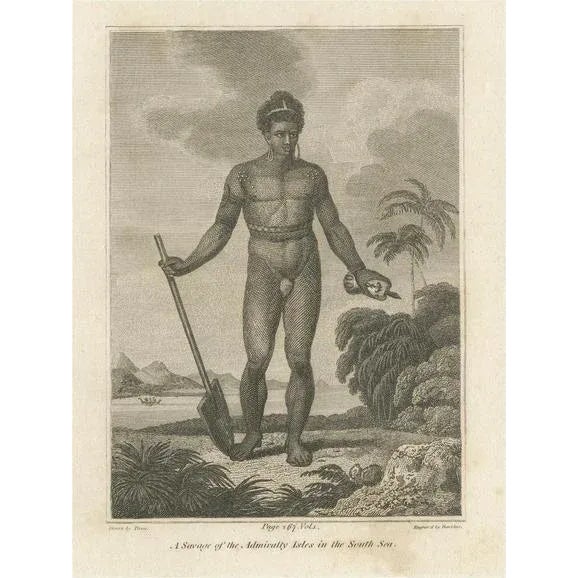 Cooke, Figure of the Admiralty Isles in the Bismarck Archipelago, 1801, Print For Sale - Image 6 of 6