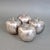 Almazán Silver-Plated Fruit Sculptures of Banana Bunch and Apples, 1970s, Set of 5 For Sale - Image 16 of 18