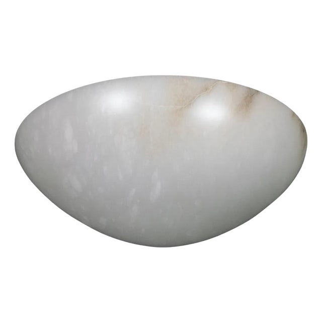 Single Art Deco inspired Spanish alabaster sconce For Sale