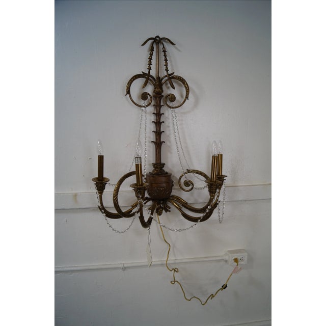 Maitland Smith Brass Regency Style Electrified Wall Sconce AGE/COUNTRY OF ORIGIN: Approx 20 years, Philippines...