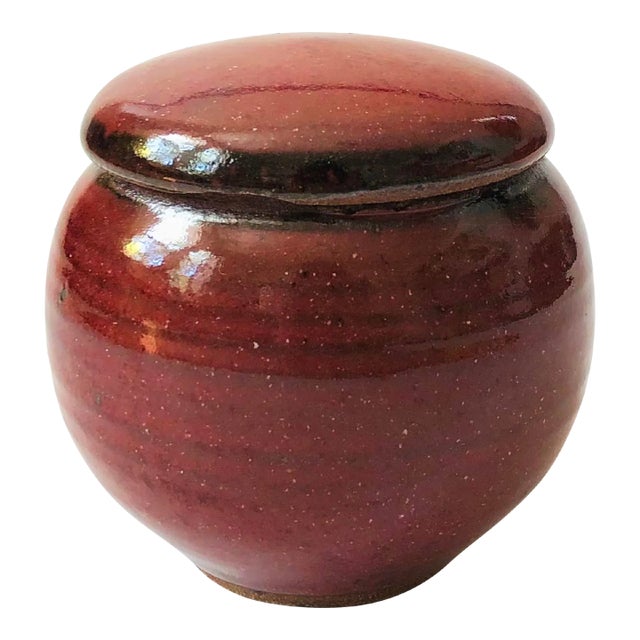 Studio Pottery Sphere Container Chairish