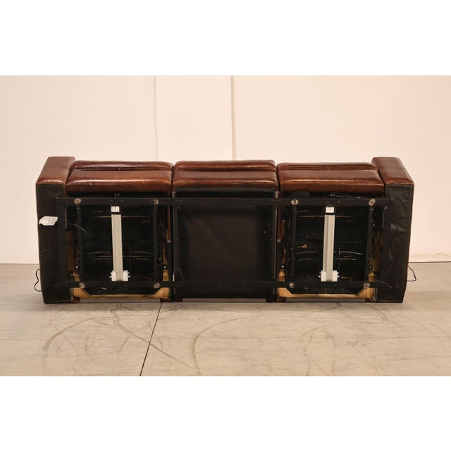 Soft Line Pair of 'Energia' Leather Power Reclining Sofas For Sale - Image 17 of 18