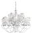 Victory Rose Chandelier in Chrome and Italian Cut Glass by Aggiolight For Sale