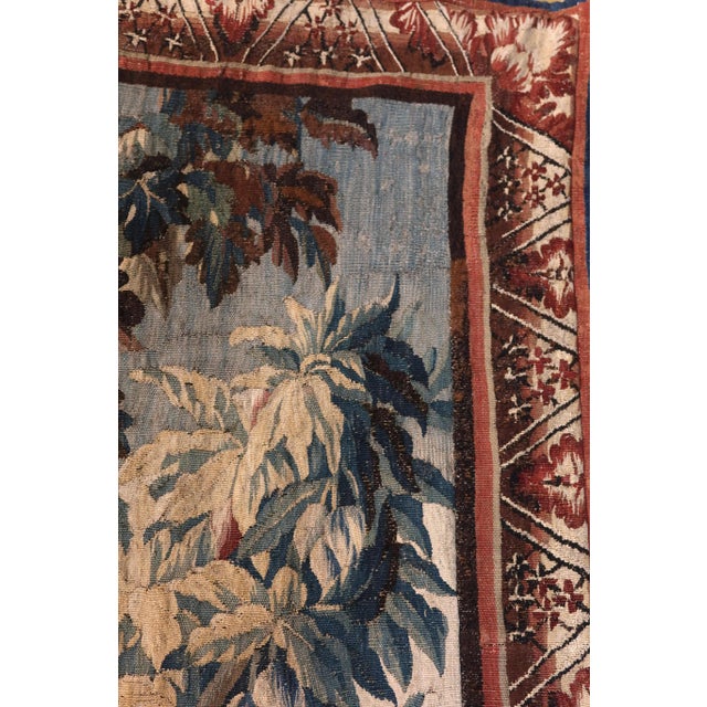 Large Aubusson Tapestry, 1700s For Sale - Image 15 of 18