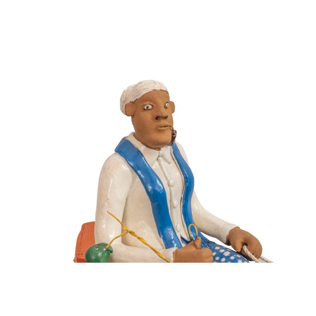 "Vovô no Burro" (Grandfather on the Donkey). This authentic piece is a prime example of high-quality Brazilian arte...