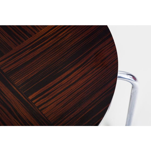 Metal Bauhaus Coffee Table in Chrome and Macassar from Kovona, 1950s For Sale - Image 7 of 8