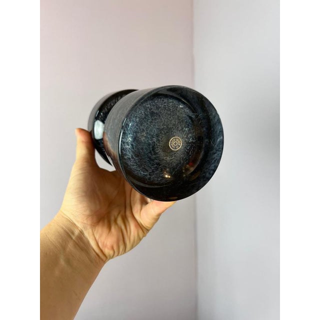 Vase in Grey by Bo Borgström for Åseda Glasbruk For Sale - Image 6 of 11