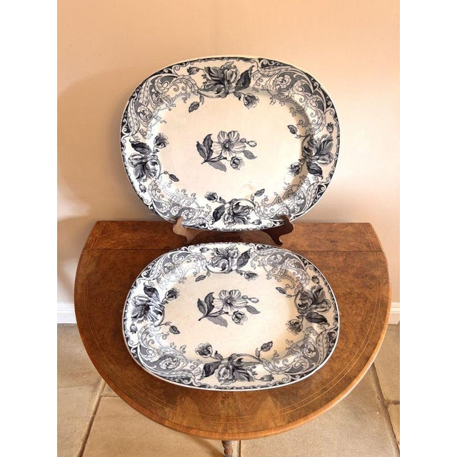 Antique Victorian Meat Platters, 1890, Set of 2 For Sale - Image 3 of 7