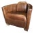 Cigar Brown Leather Aviator Club Armchair For Sale
