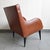 Vintage French Armchair in Havana Faux Leather and Black Lacquered Wood, 1960s For Sale - Image 9 of 16