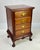 Vintage Queen Anne-style 4-drawer bedside chest/nightstand, by The Continental Furniture Company of High Point, North...