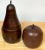 Brown Two 20th C English Style Polychromed Carved Wood Apple & Pear Boxes/Tea Caddies - a Pair For Sale - Image 8 of 9