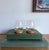 Shabby Chic Vintage Bamboo-Framed Coasters With Pressed Butterflies For Sale - Image 3 of 9