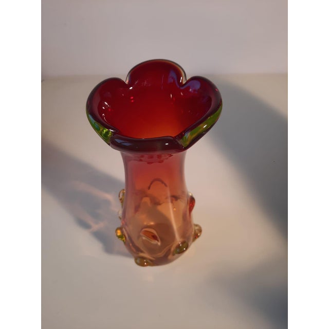 Mid-Century Modern Murano Glass Vase by Flavio Poli for Seguso Vetri d'Arte, 1960s For Sale - Image 3 of 17