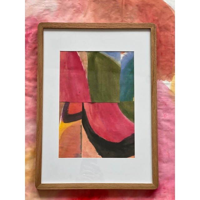 Contemporary Olga Meyzinger, Fabric Collage, 2026, Fabric, Framed For Sale - Image 3 of 5