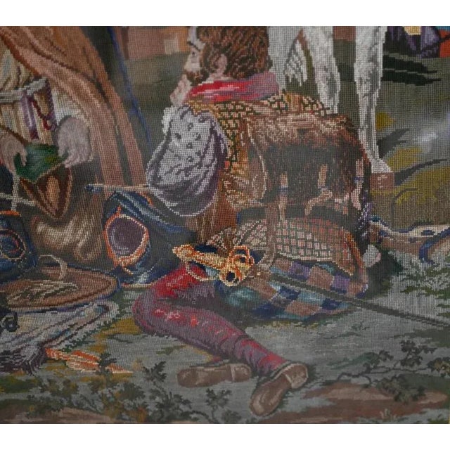 After Hartwich, Scotland Mourning, 1860, Needlepoint Tapestry For Sale - Image 4 of 7