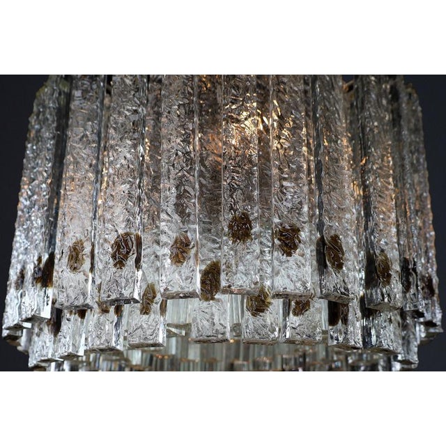 Large Mid-Century Modern Murano Glass Chandelier, Italy, 1960s For Sale - Image 10 of 15