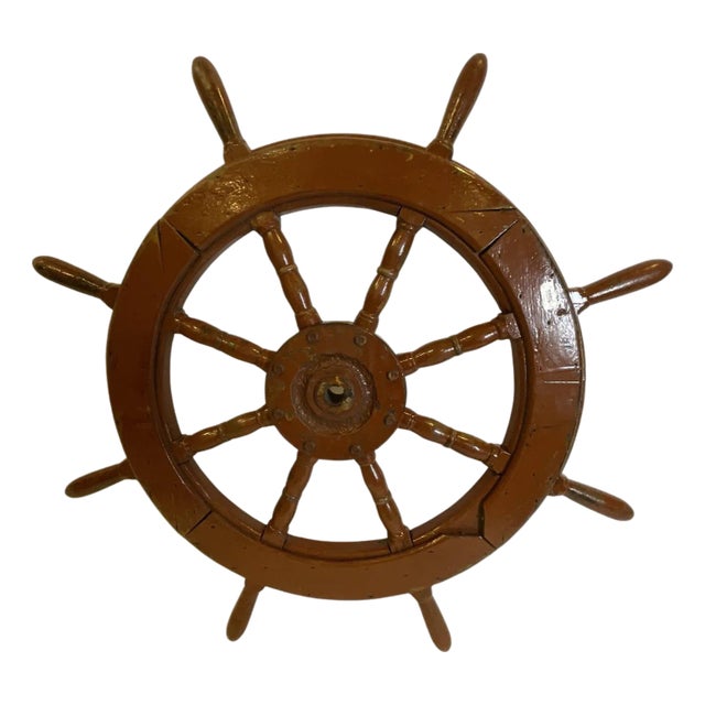 Eight Spoke Ships Wheel with Iron Hub For Sale
