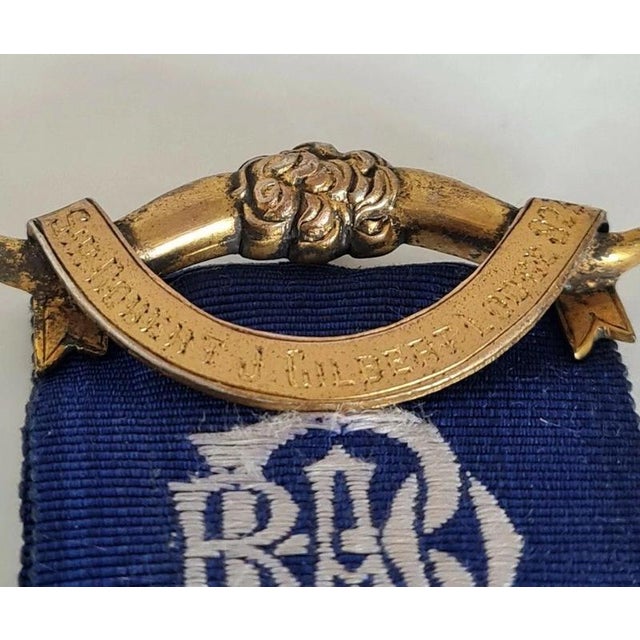 Elkington Sterling Silver-Gilt Masonic Presentation Medallion, 1903 For Sale - Image 6 of 10