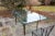 Gray Vintage Glass Top and Steel Rectangular Dining Table For Sale - Image 8 of 12