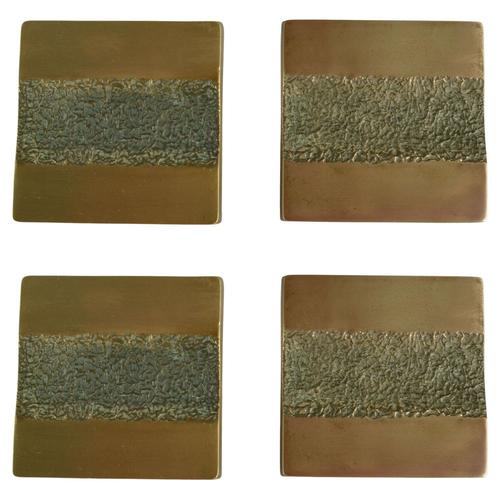 Vintage Architectural Push and Pull Bronze Door Handle Square, 1970s, Set of 5 For Sale - Image 15 of 15