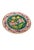 Mediterranean Vintage Hand-Painted Mediterranean Terracotta Ceramic Wall Plate – Bird & Tulip Motif For Sale - Image 3 of 12