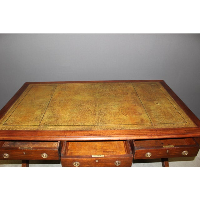 English Mahogany Desk, 1900 For Sale - Image 10 of 15