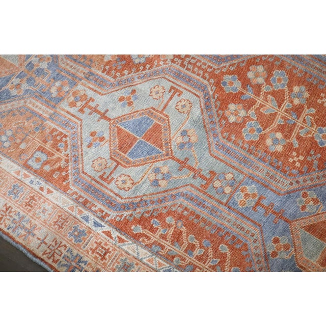 Blue Early 20th Century Tribal Persian Shiraz Small Rug - 3'11" x 5'8" For Sale - Image 8 of 11