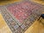 Textile Vintage Persian Mahal Sultanabad Rug, Hand-Knotted Wool, Geometric Pattern, 10x13, Red & Blue For Sale - Image 7 of 10